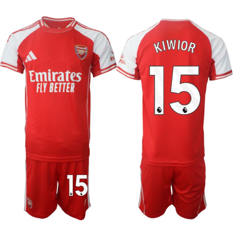 Men 2025-2026 Season Club Arsenal home red #15 Soccer Jersey